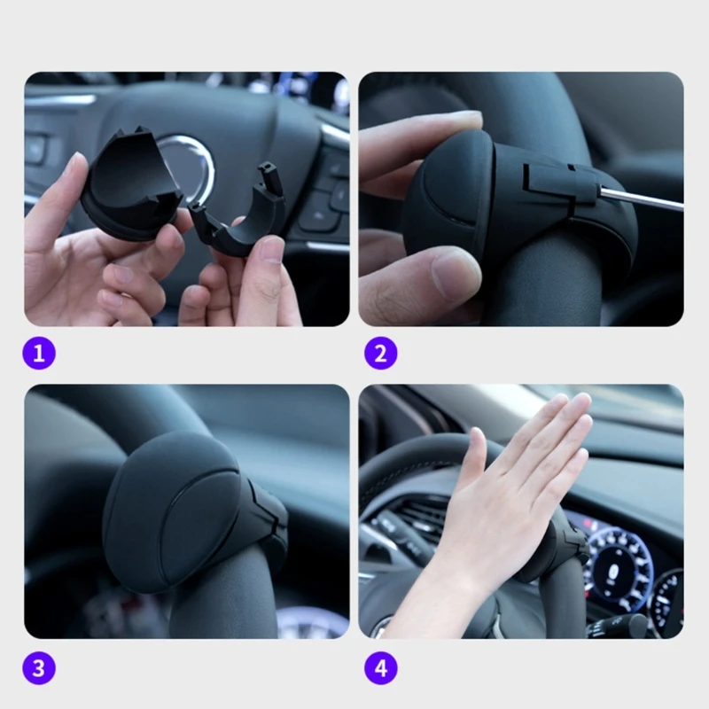 Booster Spinner Knob 2-Color Car Steering Wheel For All Car Steering Wheel Suicide Knob Ball Comfortable Touching Knob