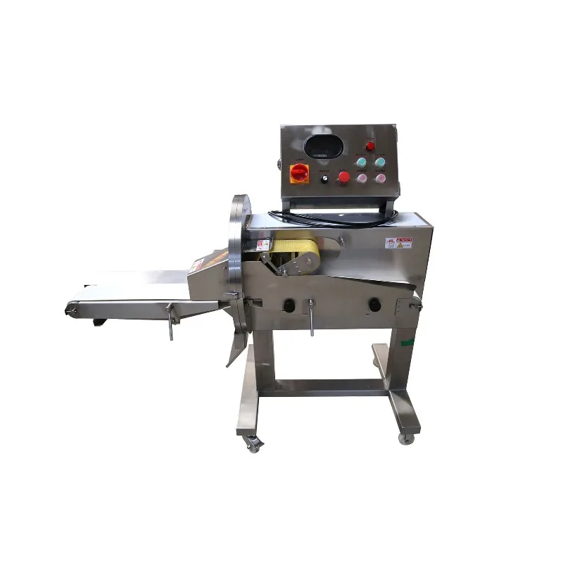 Stainless steel conveyor automatic cooked meat slicer, one machine multi-purpose meat slicer