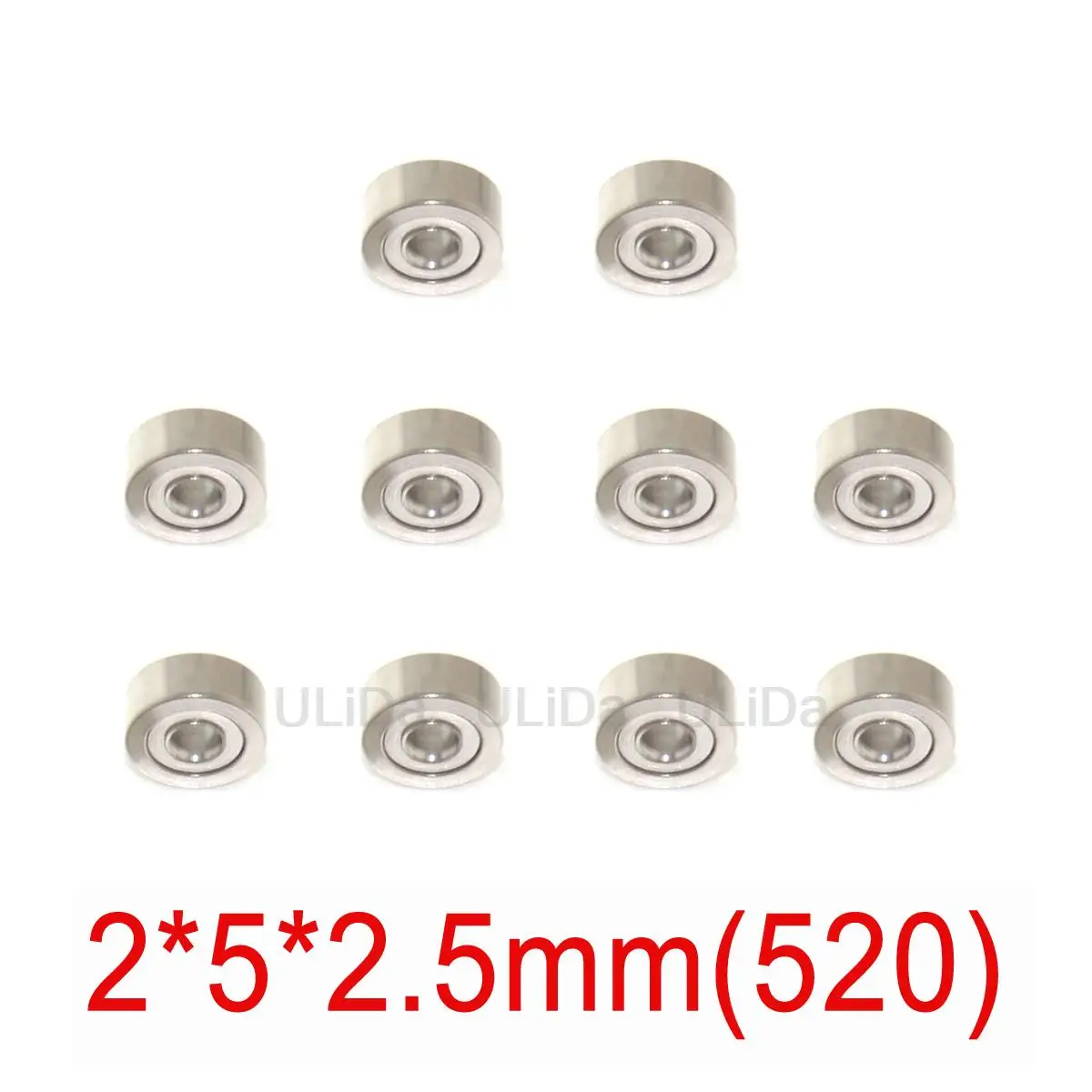 10Pcs 520 620 830 850 950 Bearing 5mm/6mm Guide Roller Bearings for Tamiya Mini 4WD RC Car 2*6*2.5 2*5*2.5 3*8*3 5*8*2.5 5*9*3