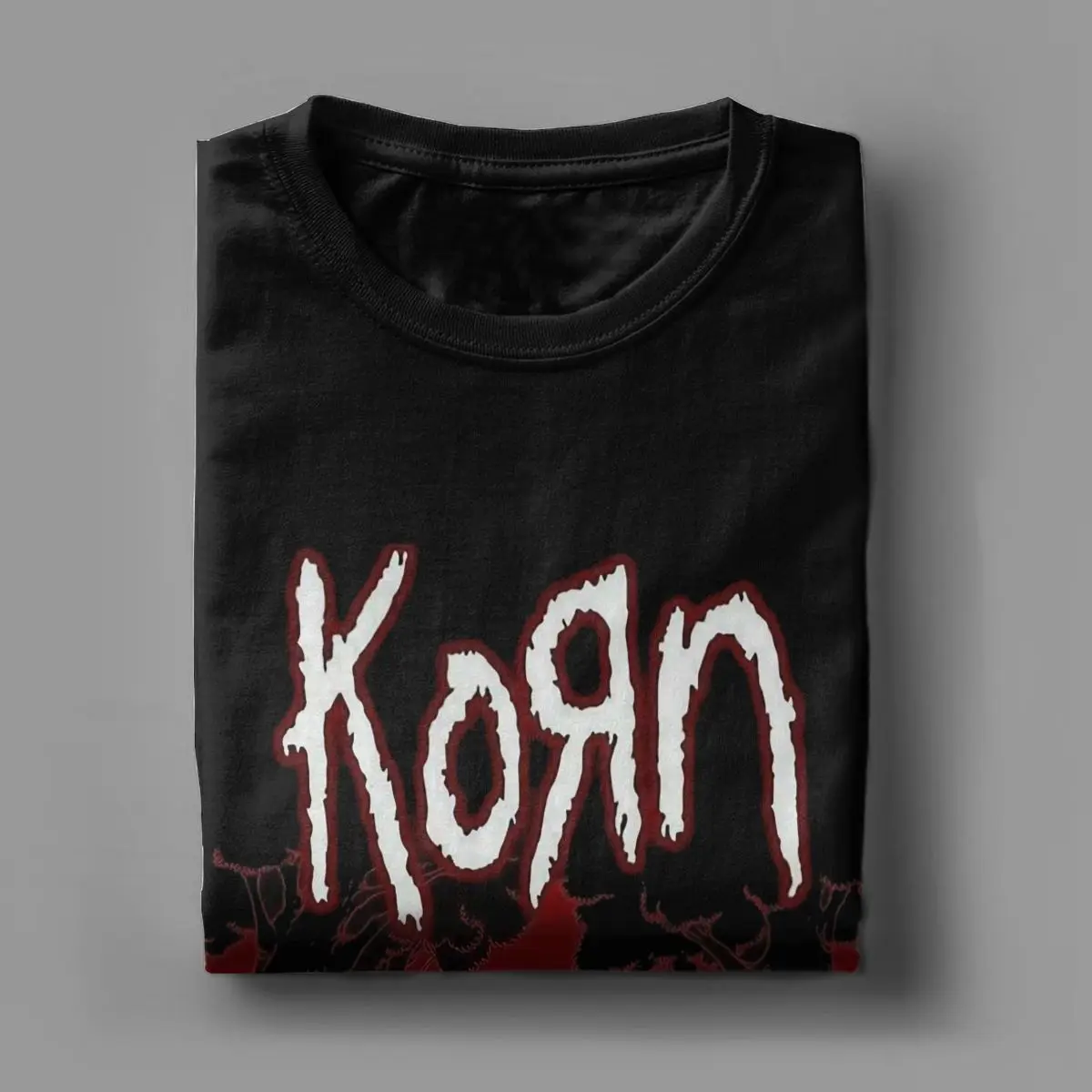 Korn Band Rock T-Shirts Men Casual 100% Cotton Tees O Neck Short Sleeve T Shirts Summer Clothing