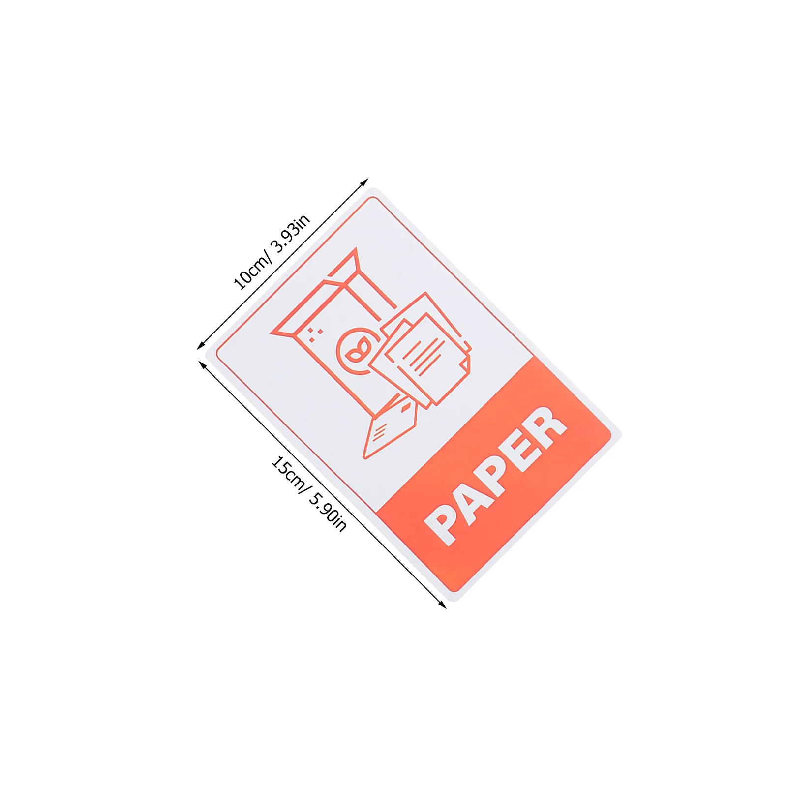 18Sheet Self Adhesive Recycling Stickers for Trash Bins Waterproof PVC Garbage Container Labels for Home Office Kitchen Waste