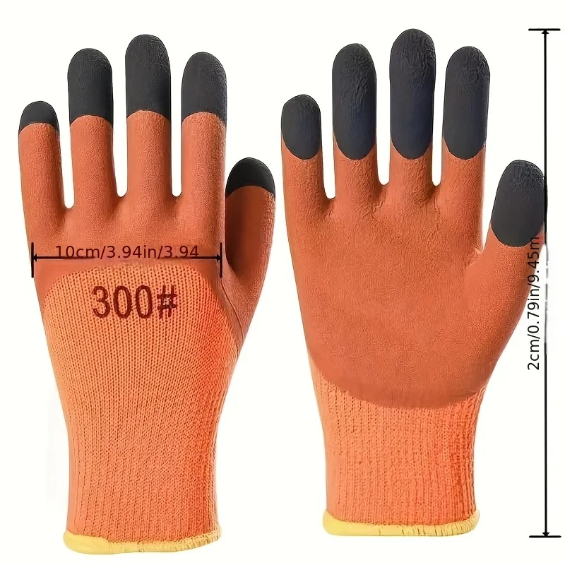 10 Paar wasserdichte Winter-Arbeitshandschuhe aus Nylonmaterial, bleifrei, geeignet für Arbeiten im Freien bei kaltem Winter – Detail 9