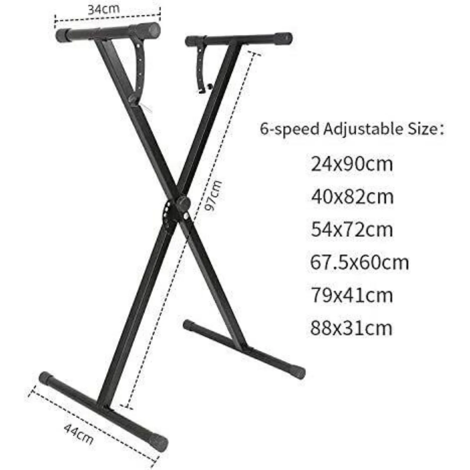 US Heavy Duty Teclado Piano Stand e Conjunto De Banco De Piano Acolchoado