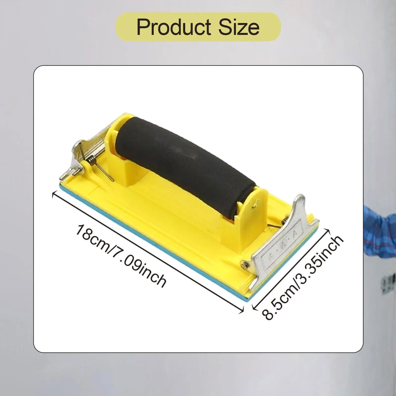 Hand Sander Grinding Tool Grinder for Decorative Brushing Detail Finishing