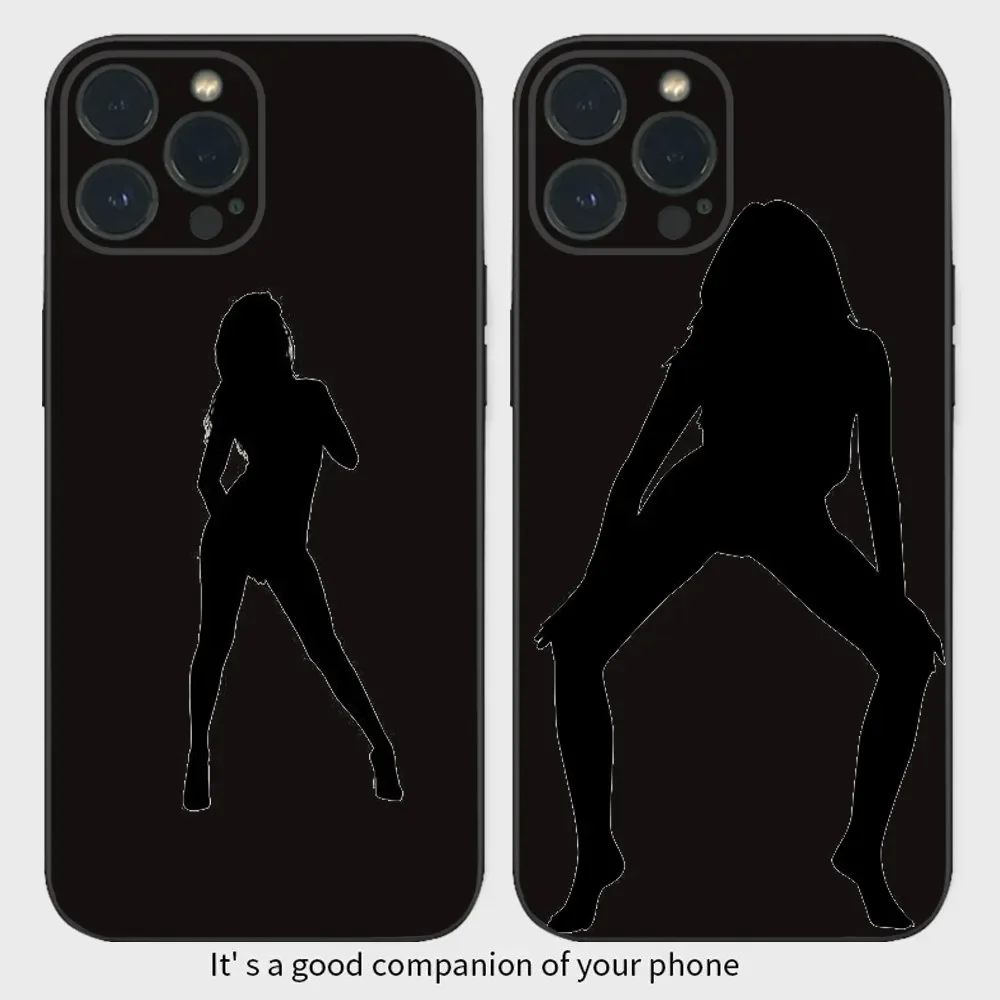 

Woman Silhouettes Sexy Lady Girl Phone Case For IPhone16 15 14 13 12 Mini 11 Pro XS Max X XR SE5 6 7 8 Plus Soft Silicone Cover