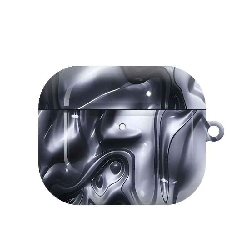 

Ins Korean Creative and Personalized Silver Shockproof Protective Cover Case for AirPods 1 2 3 4 AirPodsPro2 Cover