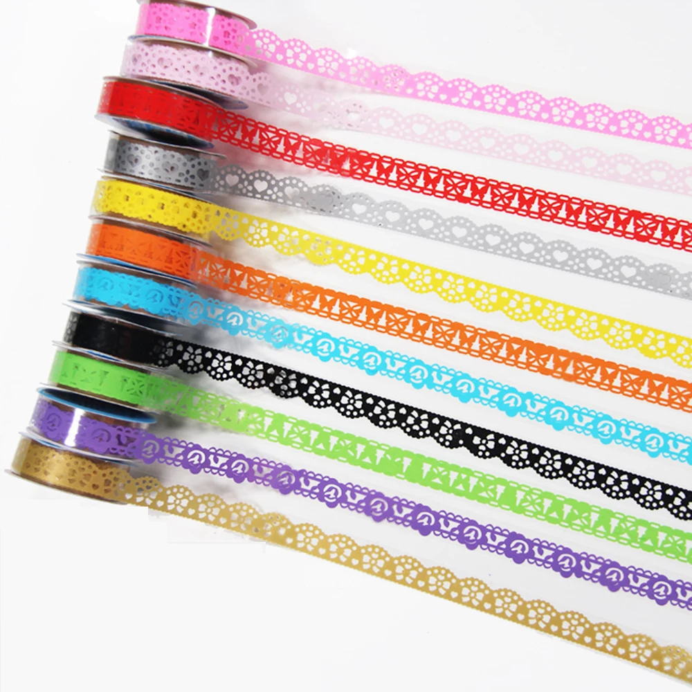 

1 Pcs Hollow out lace lace handbag small tape photo album DIY handmade accessories decoration stickers and paper adhesive tape