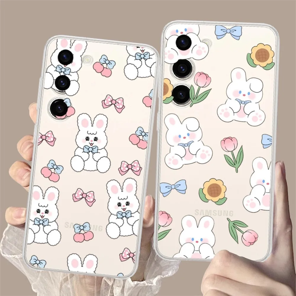 cute sweet rabbit Phone Case for Samsung Galaxy S8 8S G950F G950 A91 A80 A73 5G A72