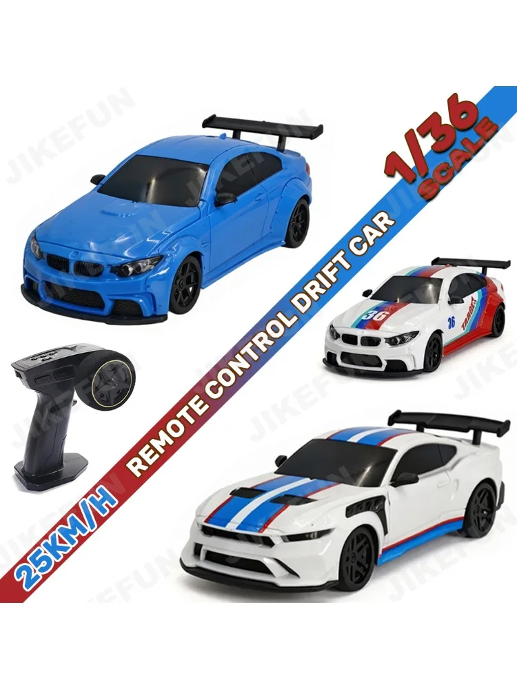 JBL 1/36 RC Drift-Auto 2,4G Hochgeschwindigkeits-Fernsteuerfahrzeug mit Gyroskop 4WD Mini Elektrisches Rennauto Desktop-Spielzeug