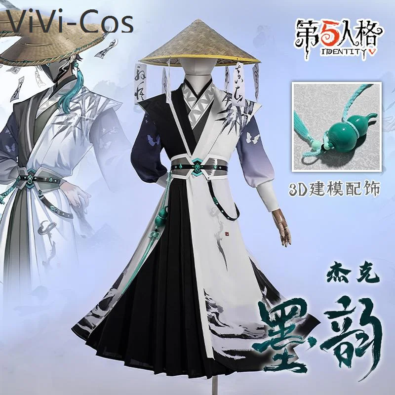 ViVi-Cos Identity V Jack Ink Rhyme Series Men Cosplay Costume Cos Game Anime Party Uniform Hallowen Play Role Clothes Clothing