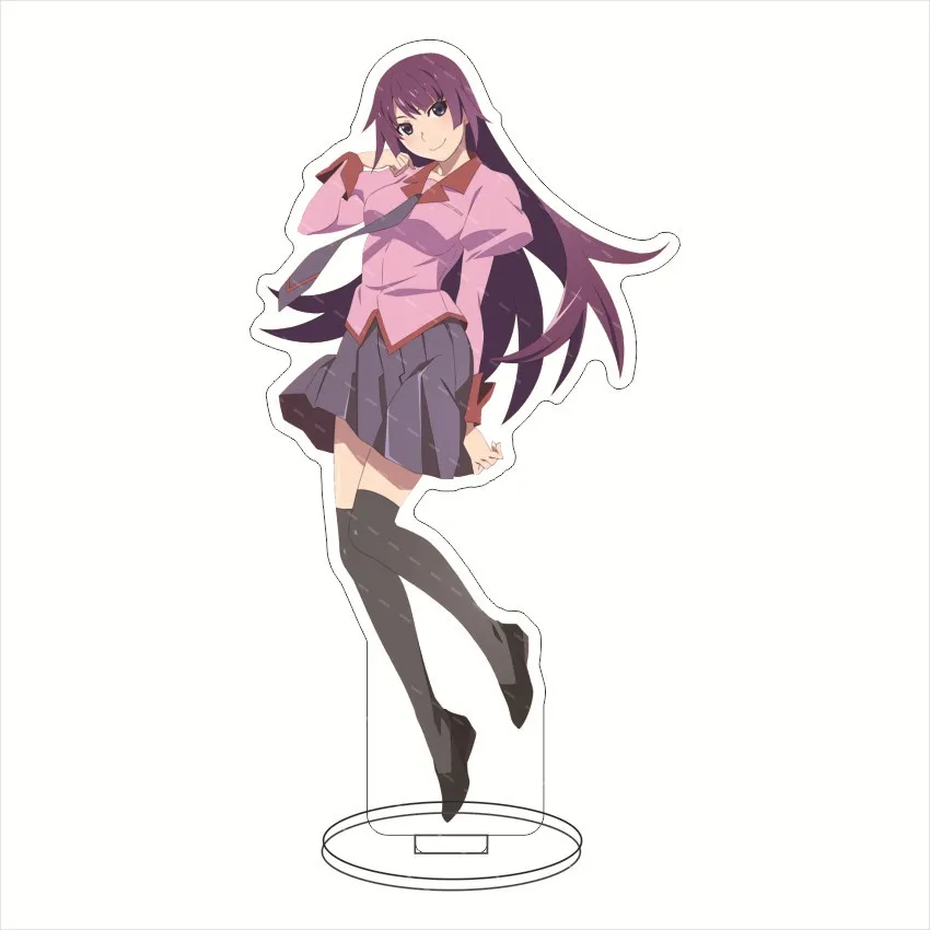 Anime Monogatari Series 2nd Season Senjougahara Hitagi Hanekawa Tsubasa Key Ring Acrylic Christmas Gift