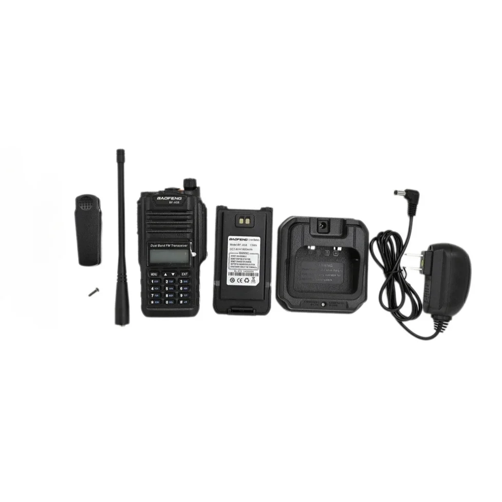 Baofeng A58 Two Way Radio Waterproof IP67 VHF UHF Keyboard LED Flashlight Water & Dust-Proof Long Range Handheld Interphone