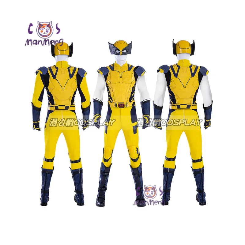 New Movie Wolverine Cosplay Costume Jumpsuit Vest Shoulder Armor Gloves Belt For Men Custom Made