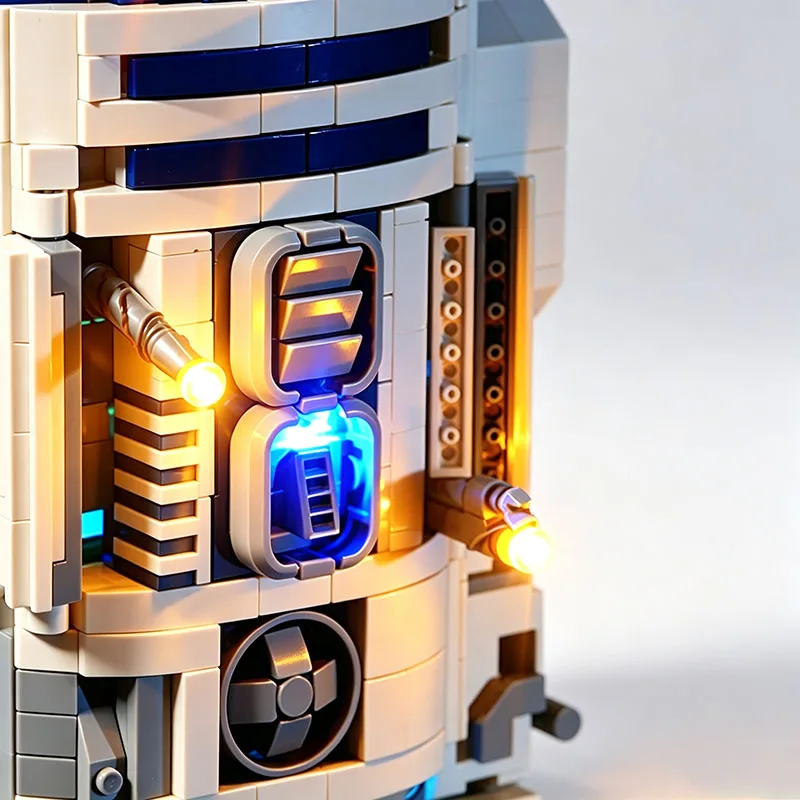Комплект светодиодных ламп для LEGO Star R2D2 Robot 75308, декоративная лампа, игрушки для самостоятельной сборки, подарок (не включает строительные блоки, кирпичи, наборы, модели)