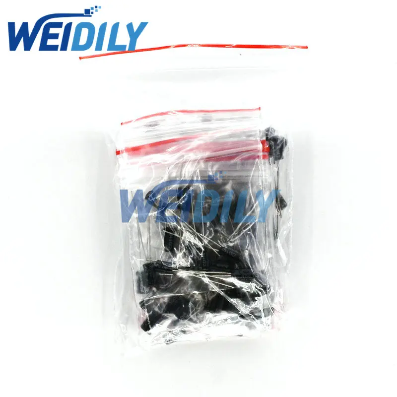 Kit de Variedade de Capacitor Eletrolítico de Alumínio, Conjunto Capacitância, Novo, 12 Valores, 0,22 UF-470UF, 120 Unidades