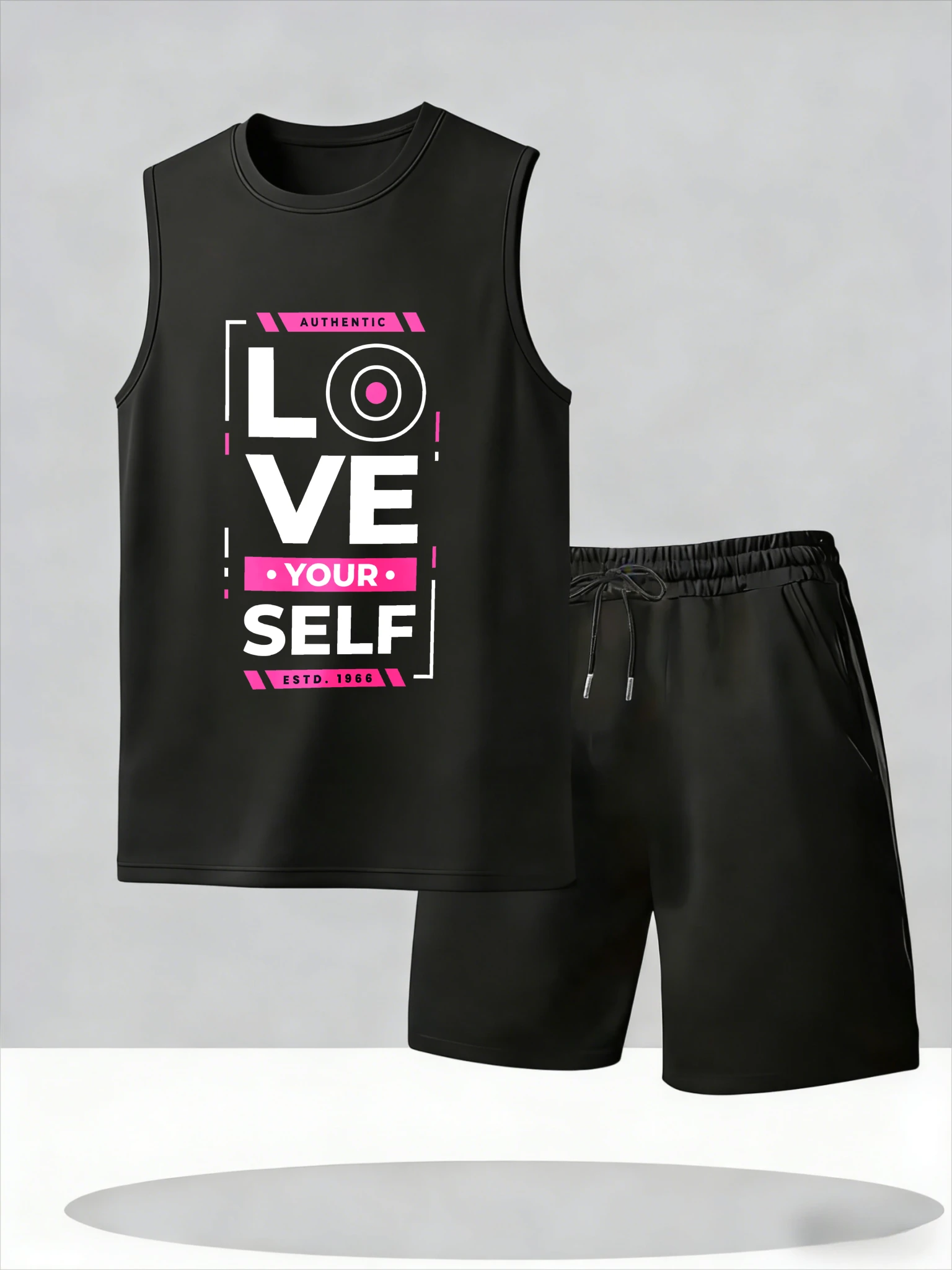

Men's Tank Top Sets 2026 Summer Thin Quick Dry Suit for man seaside oversize crewneck men's chandals beach running Breathable