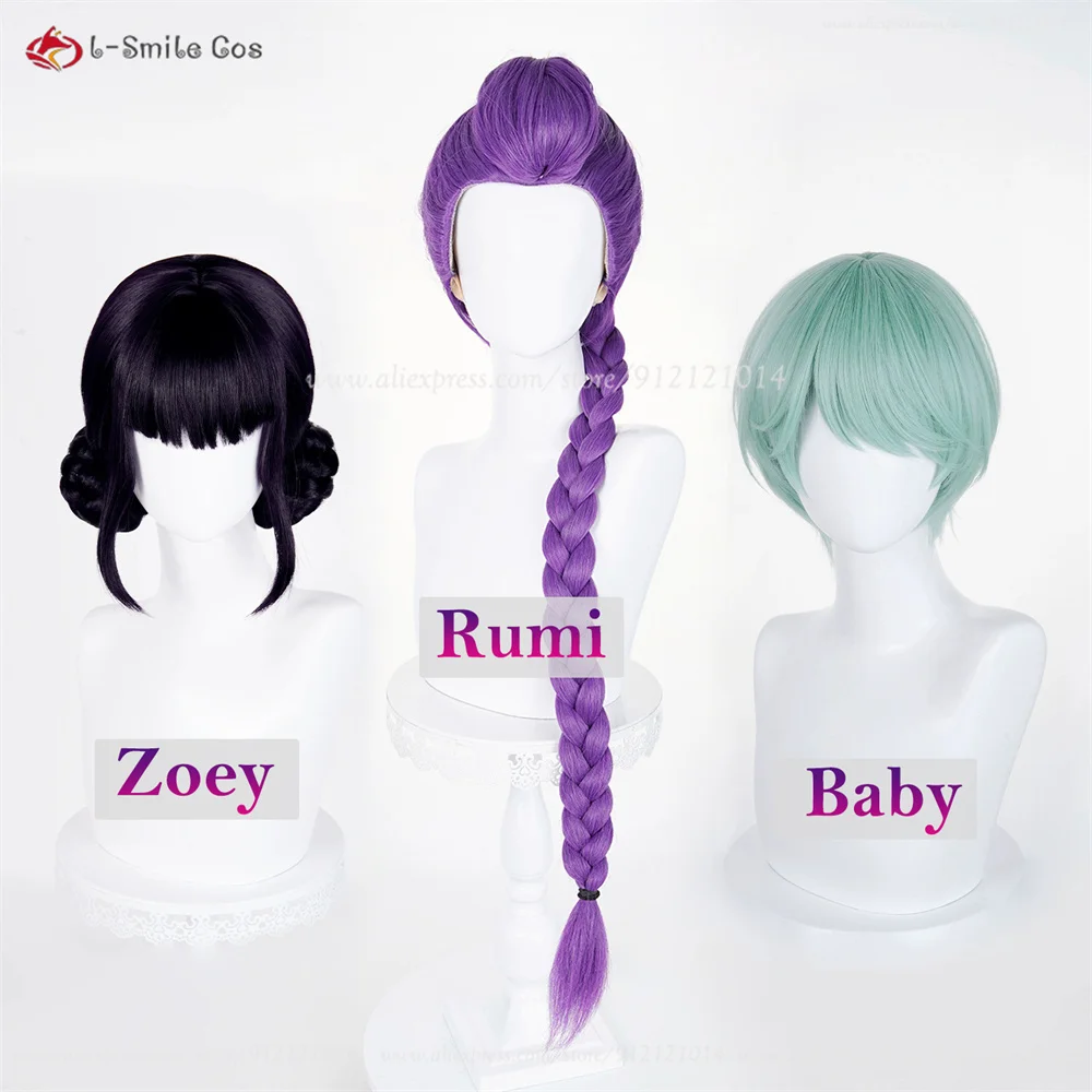 

Rumi Mira Zoey Косплей Парик Kpop Saja Boys Jinu Baby Abby Mystery Romance Косплей Парик Для Мужчин Женщин Хэллоуин Рождественский Парик