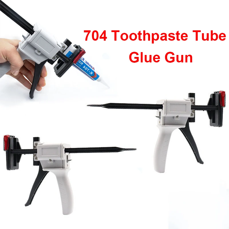 704 ToothPaste Glue Gun Epoxy Adhesive Easy Squeeze Tool Silicone Sealant Glue Manual Extruder Glue Dispenser