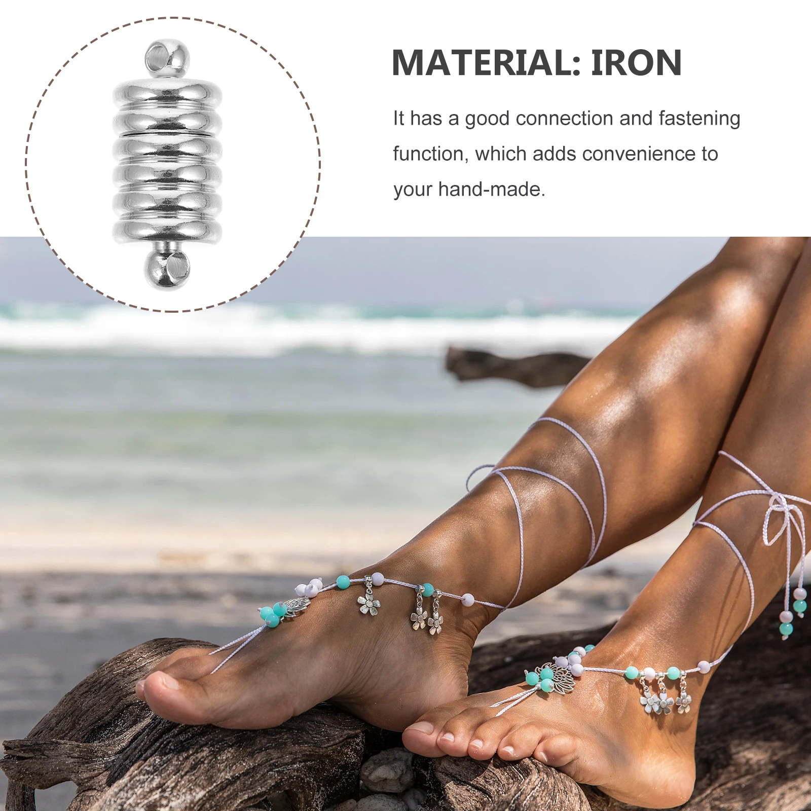 

Magnetic Clasp Bracelet Necklace Jewelry Making Jewelry Diy Making Connector Silver Iron Alloy Connector Secure DIY Projects