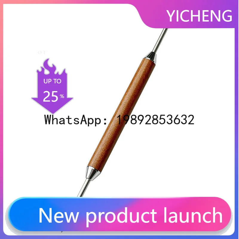 

Coffee latte art needle, decorative carving tool, flowering hook, solid wood needle, milk frother, colorful coffee art pen