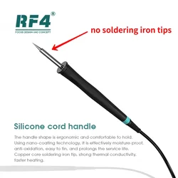 RF4 RF-ONE Intelligent SMD saldatore LCD Display digitale stazione di saldatura maniglia di controllo della temperatura per la riparazione del PCB del telefono