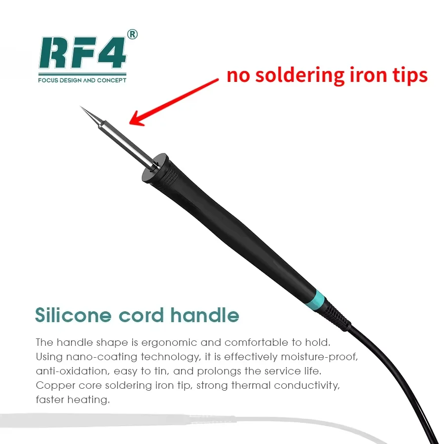 RF4 RF-ONE Intelligent SMD Soldering Iron LCD Digital Display Welding Station Temperature Control Handle for Phone PCB Repair