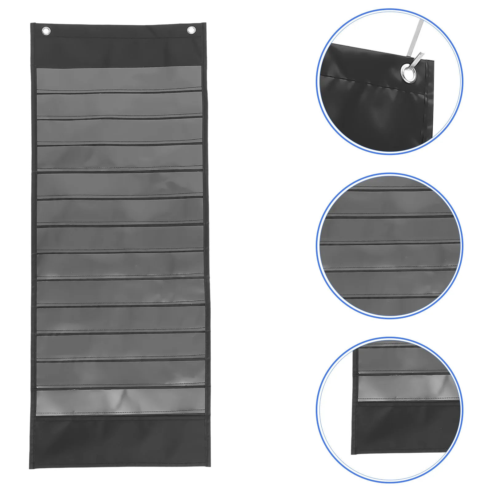 

Over The Door Hanging Bag Oxford Cloth Multi-Layer Storage Organizer with Large Capacity Pockets for Books Files Magazines Home