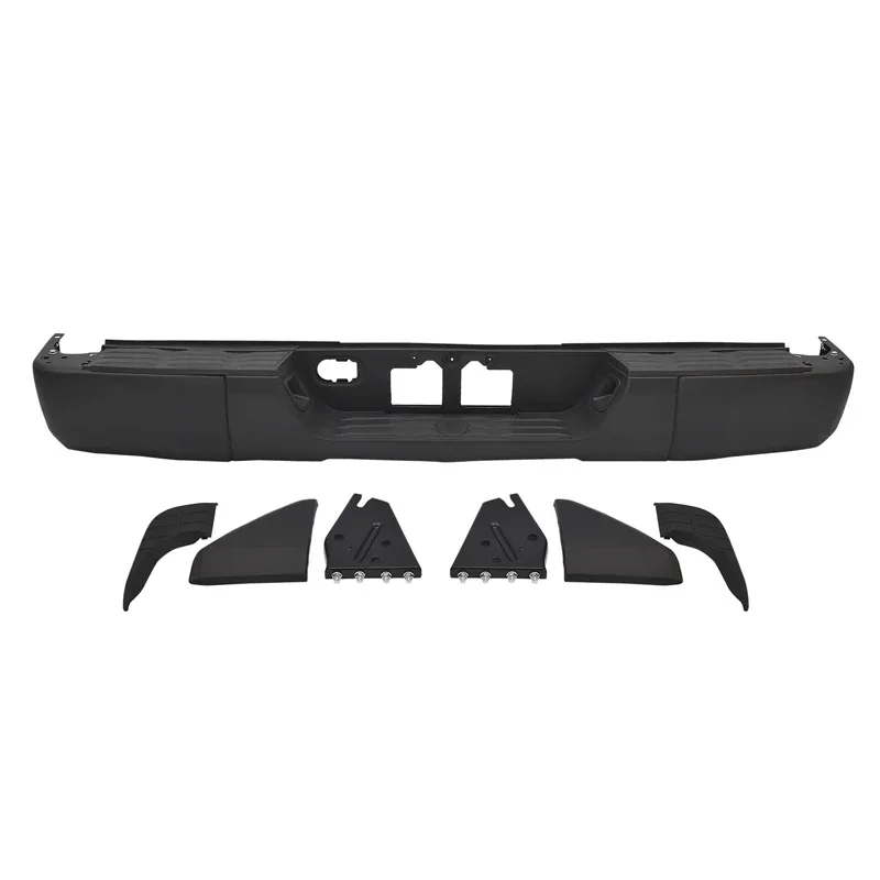 Complete Black Steel Rear Bumper w/o Park Asst  for Toyotas Tundra 2014-2021