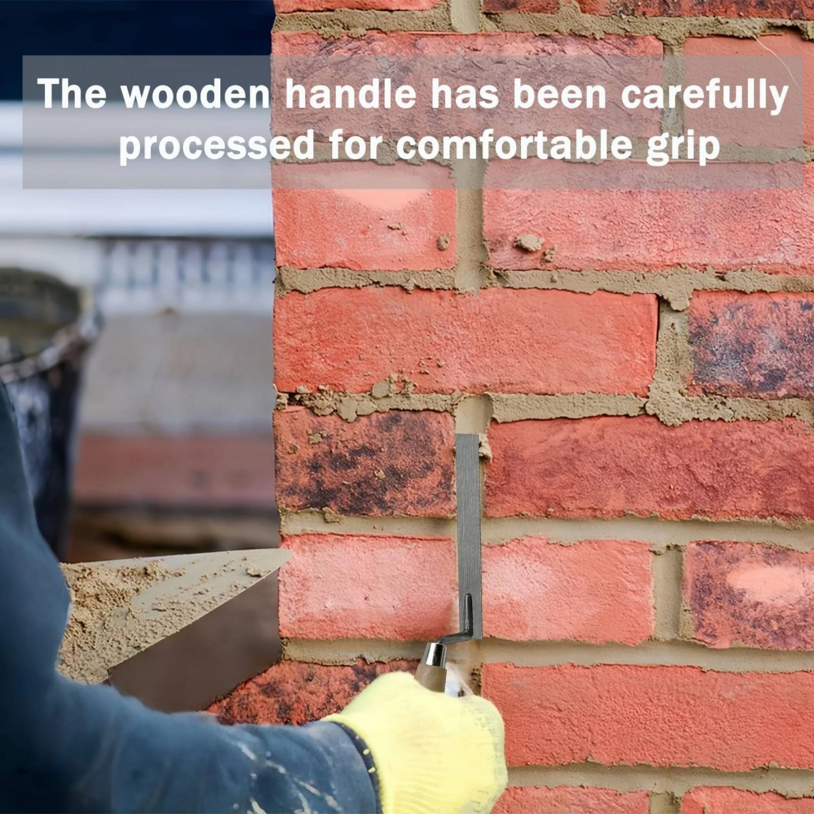 Woodworking Gloves - 6-delige troffelset met handschoenen Slijtvaste pleistertroffels