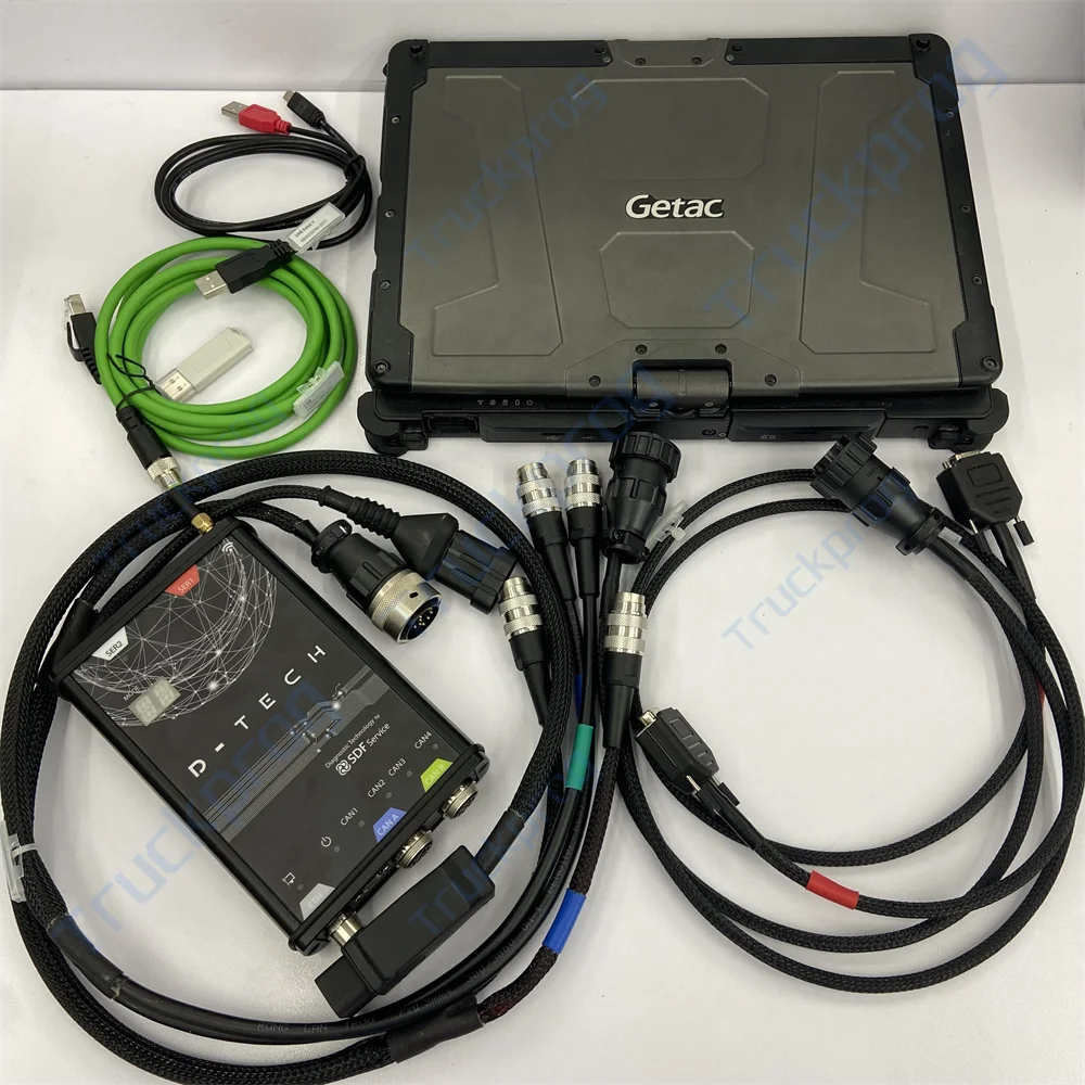 Getac Laptop for D-Tech Dongle Diagnosis Cable Serdia4.0 DTech SDF for deutz Decom Fahr Tractor SerDia 4.0 Eol Diagnostic Tool