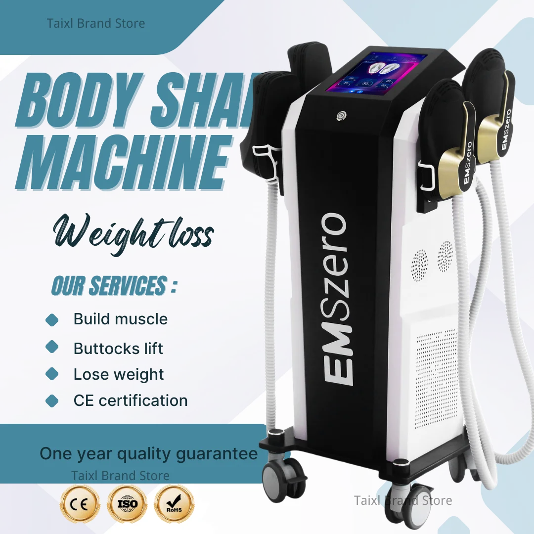 

Профессиональный аппарат HIEMT EMSZERO RF для коррекции фигуры, стимуляции мышечного роста и сжигания жира с помощью высокочастотных электромагнитных импульсов.