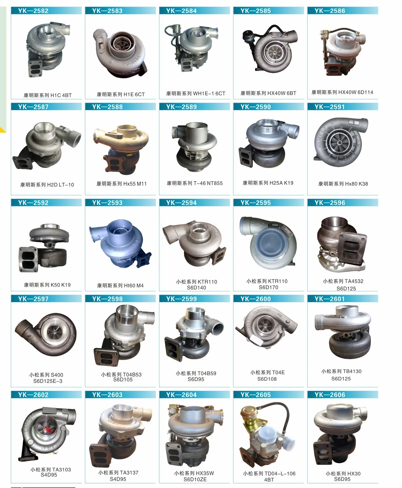 Turbocompressor da escavadeira EX200-1/RHC7 114400 -2100