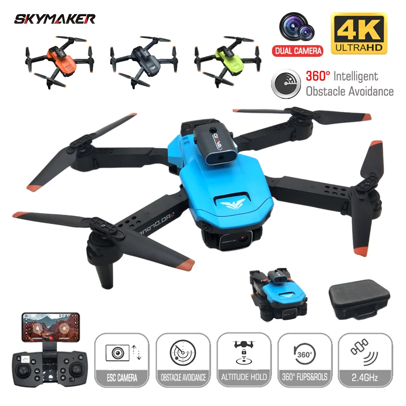 

RC Camera Drone H106 4K Profesional Dual Camera GPS 6-Axis 4CH 2.4G Obstacle Avoidance JJRC RC MINI Drone with RC Toys for Kids