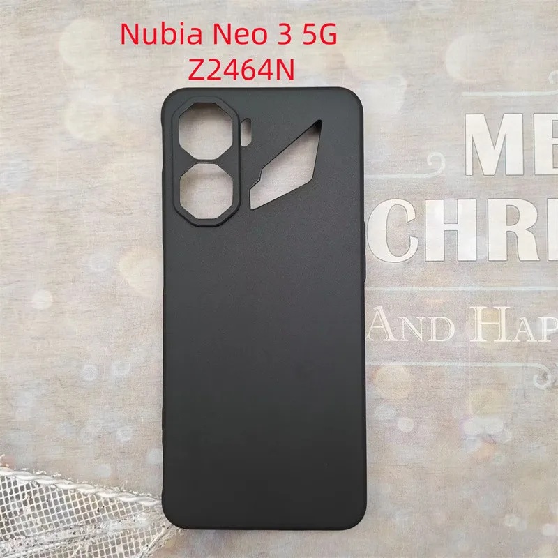 For ZTE Nubia Neo 3 5G Z2464N TPU Matte Soft Black Protective Cover