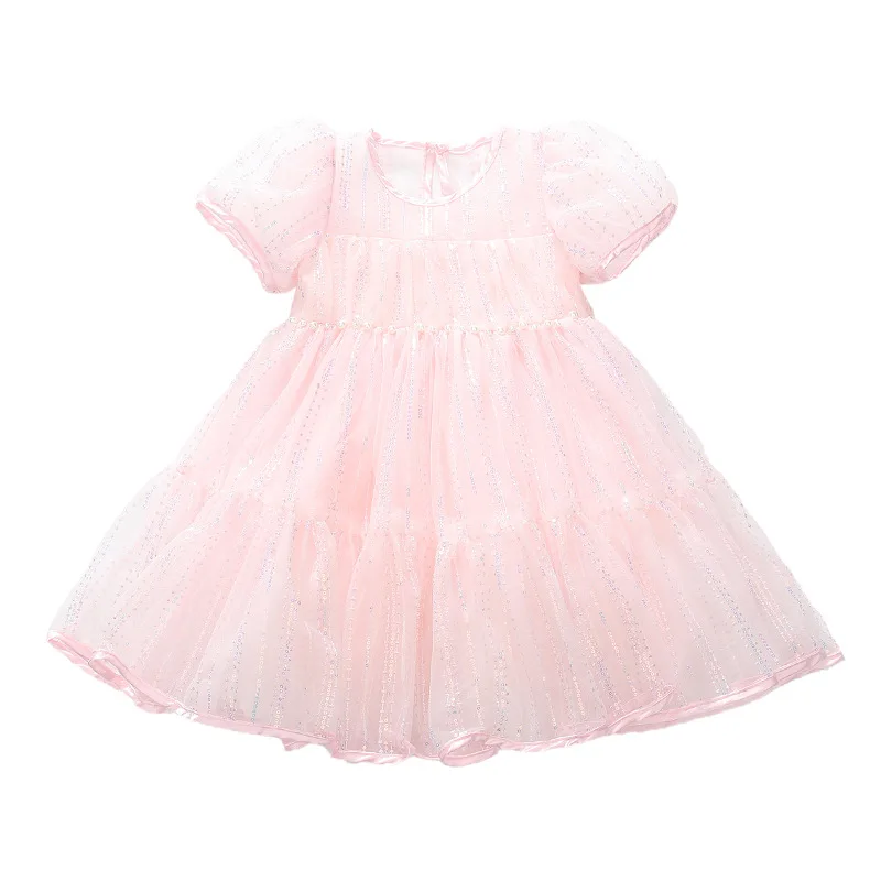 Girls Summer Dress 2024 New Fashionable Girl Baby Pink Cute Princess Dress Summer Girl Dress Love Live Cosplay