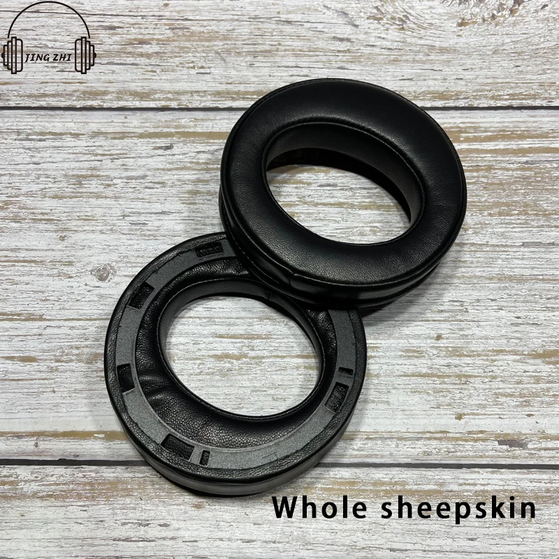 เปลี่ยน Sheepskin Ear Pads เบาะสำหรับ AKG K812หูฟังนุ่มหนังแผ่นรองหูฟังโฟมหน่วยความจำ Bevel Earmuffs