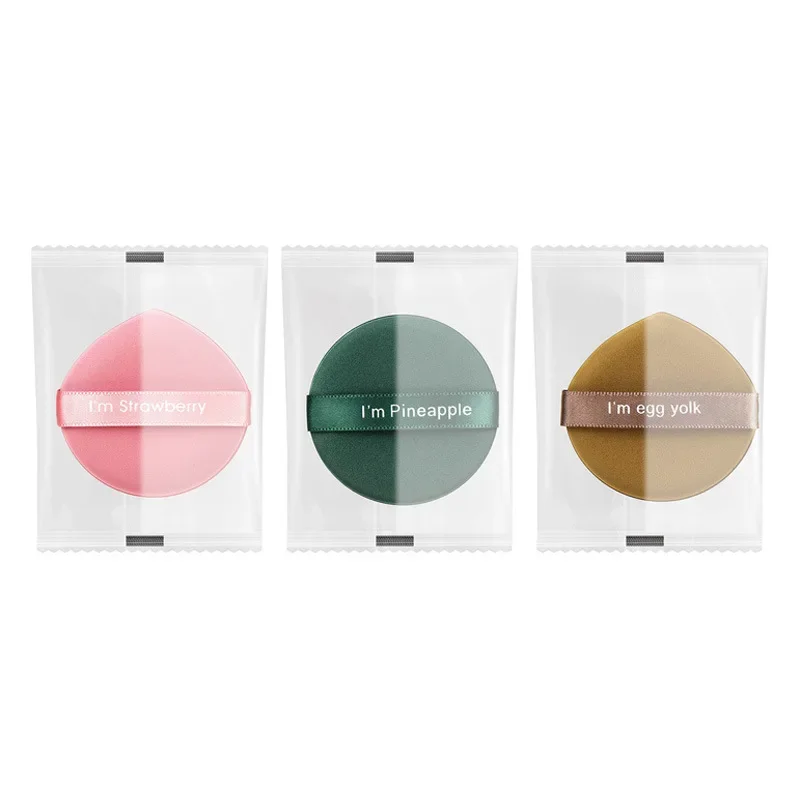 Air Cushion Powder Puff Beauty Egg Dry and Wet Double-sided Can Be Used for Makeup Round Droplet Shaped Soft Thick