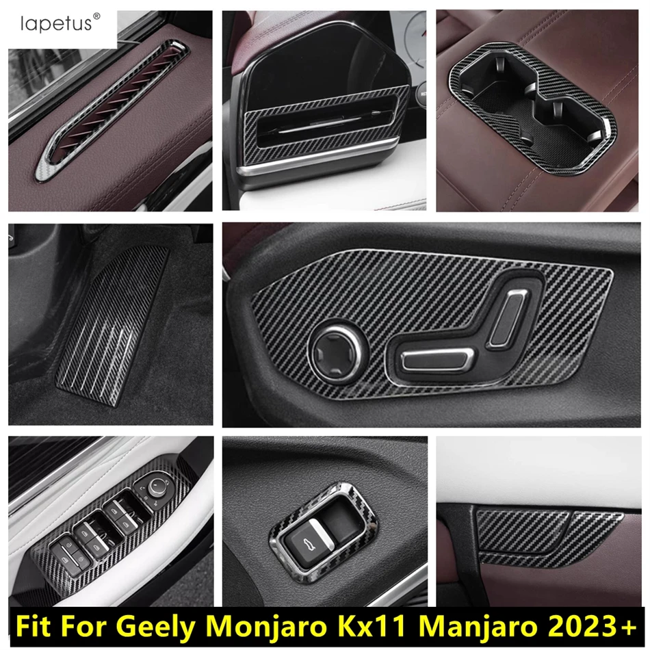 

Door Air AC Outlet / Water Cup / Seat Adjust Panel / Rest Pedal Cover Trim Accessories For Geely Monjaro Kx11 Manjaro 2023 2024