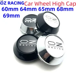 4pcs 60mm 64mm 65mm 68mm 69mm Car Wheel Hub Center Cap High Cap Fit 45mm OZ Racing Emblem Badge Sticker Styling Auto Accessories