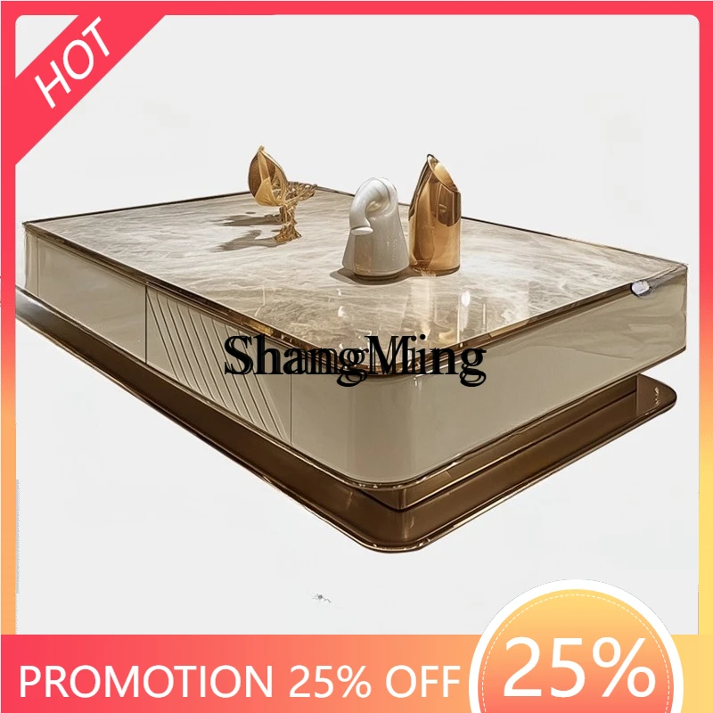 

Кофейный столик FG: большой, плоский, для гостиной, современный, элитный, роскошный, из камня