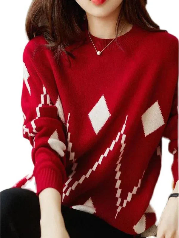 سترة نسائية فضفاضة مستديرة Ne Knitwear Summer ort Sve Street Sle بقصة ضيقة كاجوال أنيقة للشابات