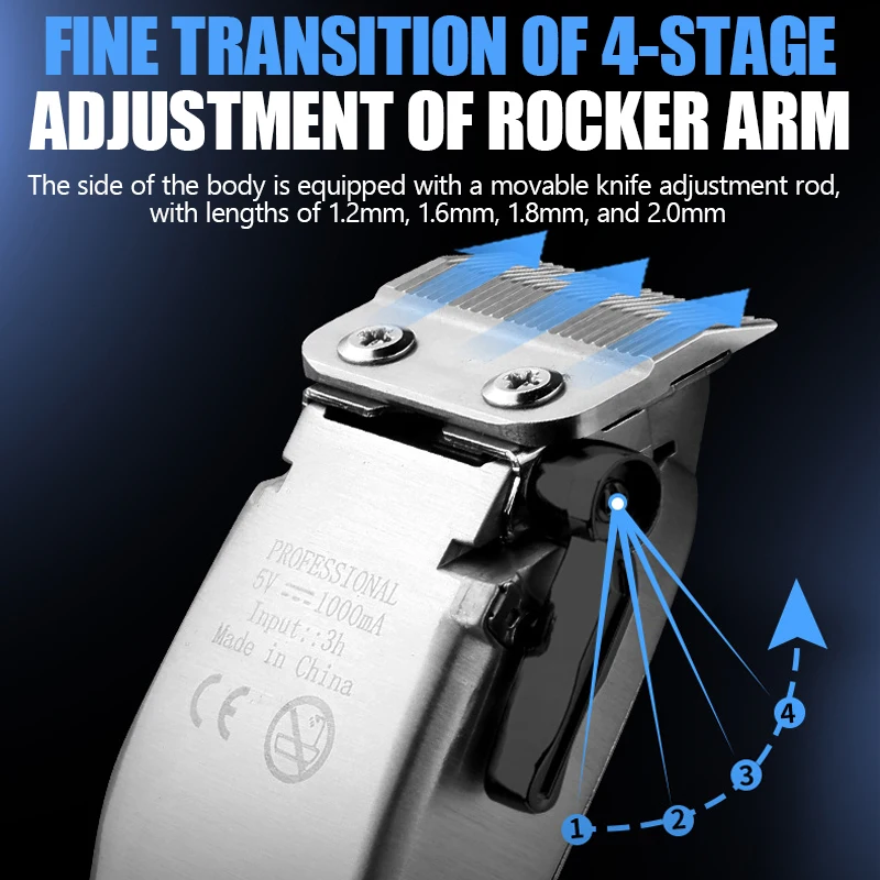 KEMEI-Profissional Heavy-Duty Dog Clippers, com fio Pet Grooming Tool, baixo ruído Pet aparadores, km-cw20