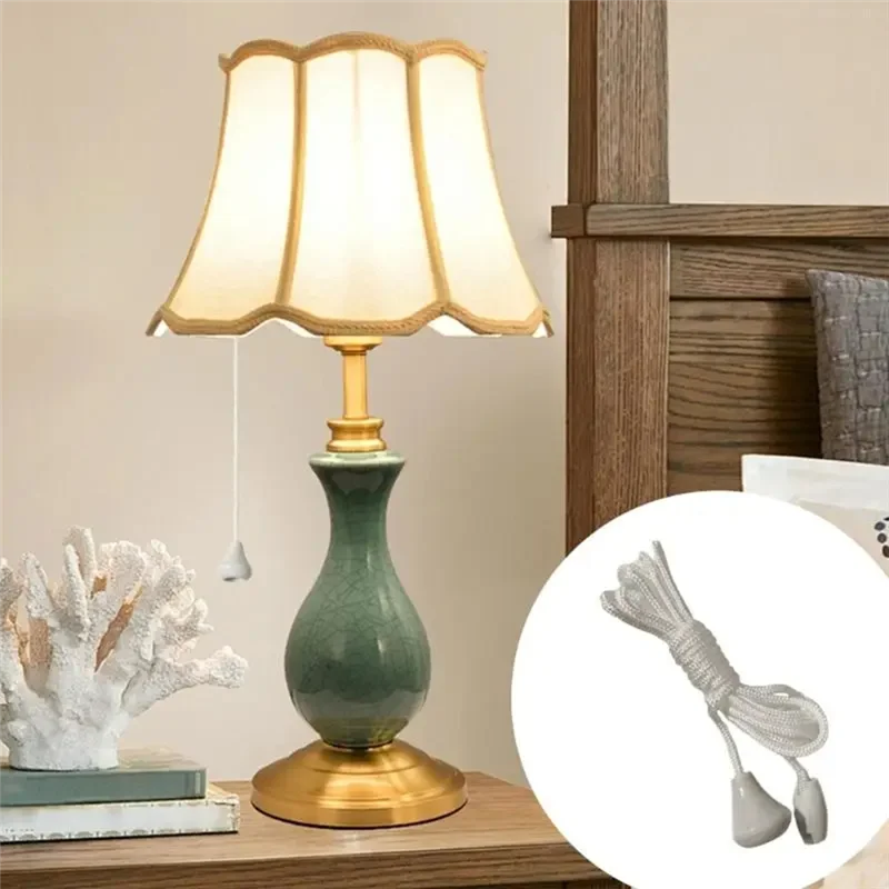 

【Акция】Выключатели освещения для ванной комнаты, тянущий шнур, 10 шт., потолочные выключатели, тянущий шнур, 1,5 м, веревка с разъемом, тянущая цепь