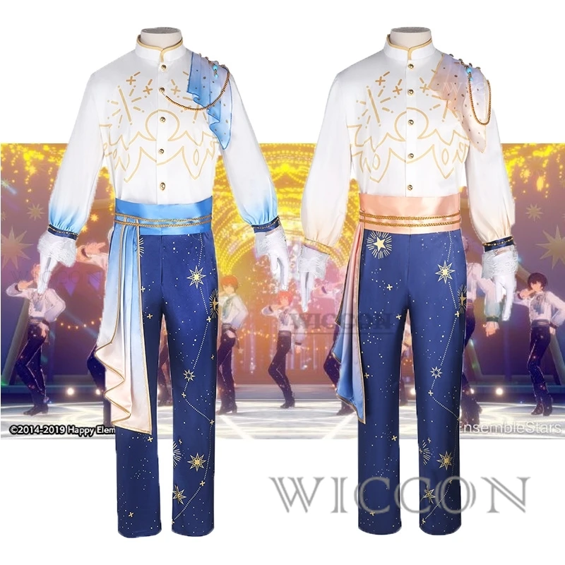 Cosplay Game Ensemble Stars Knights Fine Starlight Parade Cosplay Men Costume Tsukinaga Leo Tenshouin Eichi role playing ES