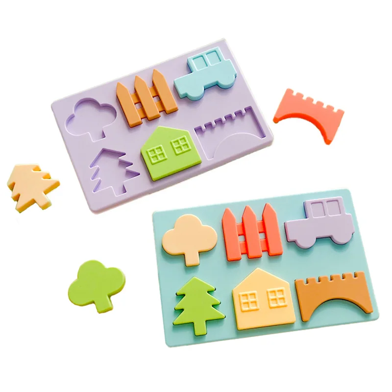 

Baby Silicone Teether Set BPA Free Teething Toys Puzzles for 0-12M Infant Montessori Stacking Toys Sore Gums Soothing Chew Toy