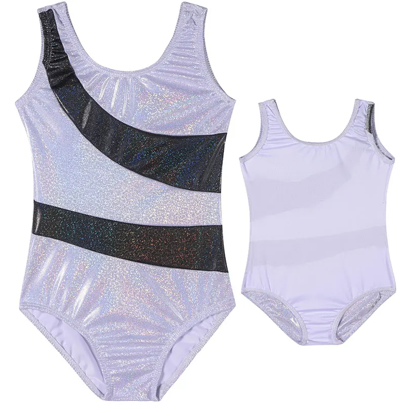 ثياب جمباز للفتيات ، ملابس جمباز ، رقص متدلي لامع ، بايكارد ، من 2 إلى 10 سنوات