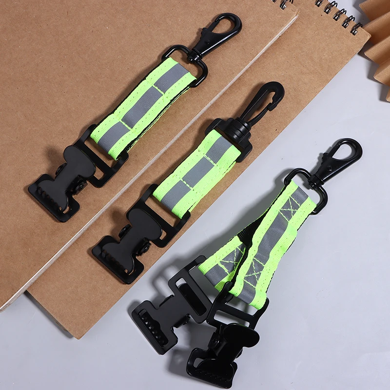 Reflective Glove Buckle Glove Clips Firefighter Glove Strap Universal Gloves Holder With 1/ 2 Clip For Hanging Gloves Tool Bags