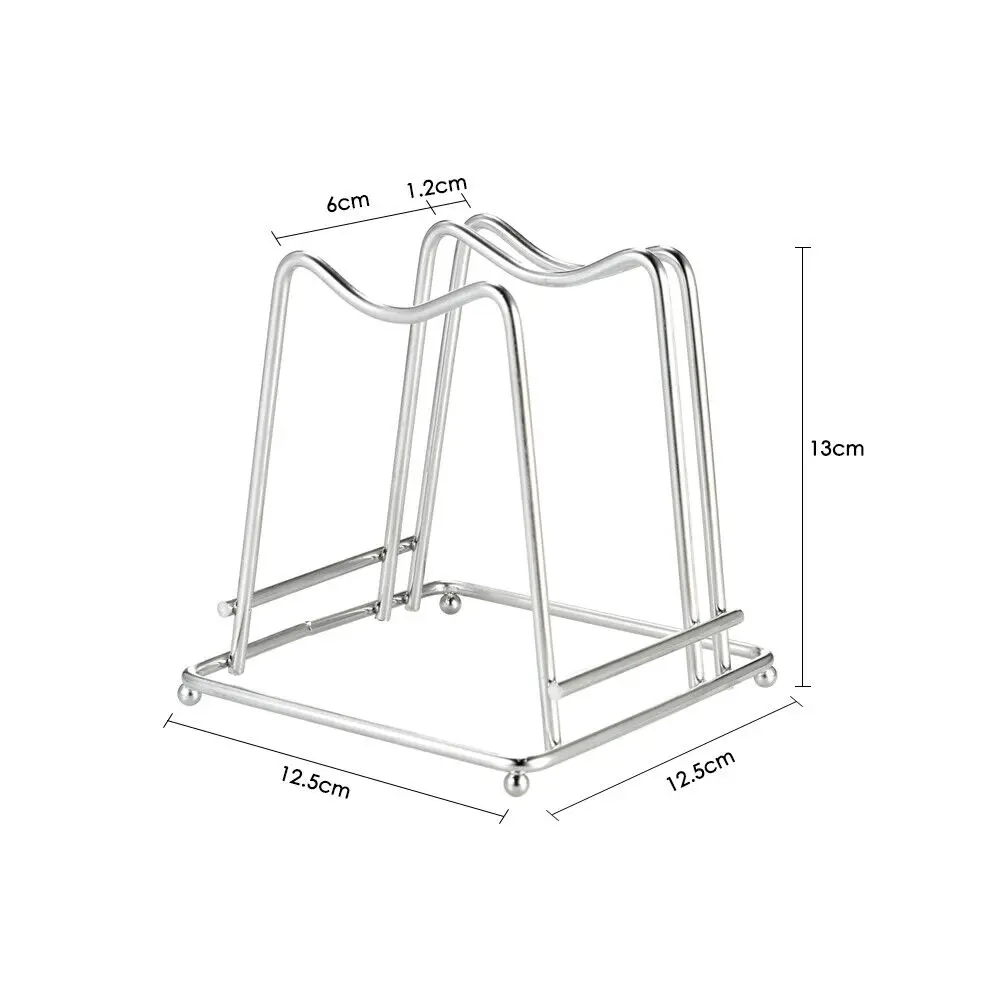 Stainless Steel Cutting Board Holder Chopping Lid Stand Rack Organizer Tool