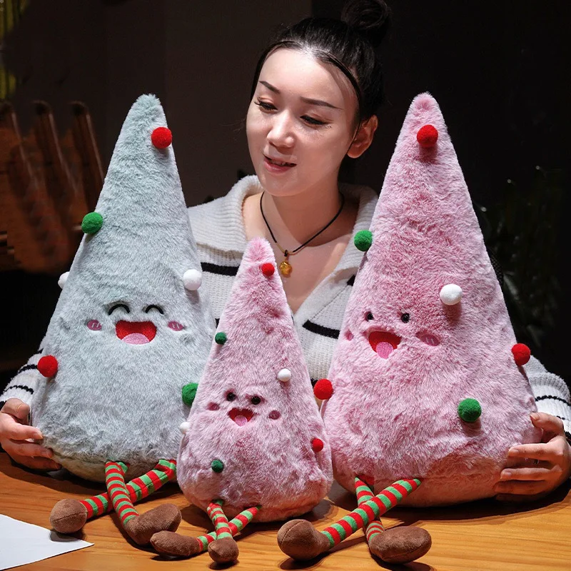 30 سنتيمتر زينة عيد الميلاد لطيف ألعاب من القطيفة شجرة عيد الميلاد دمية المنزل زخرفة الحفلات والهدايا #5