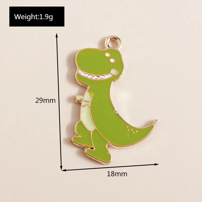 Leslie 10 Stück Emaille Tier Charms Panda Katze Ente Frosch Pinguin Anhänger für Schmuckherstellung DIY Halsketten Ohrringe Schmucksuche – Detail 11
